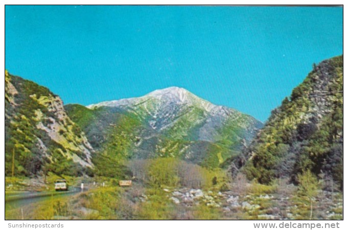 California San Bernardino Peak Seen From Norton Peak Fire Lookout Road - San Bernardino