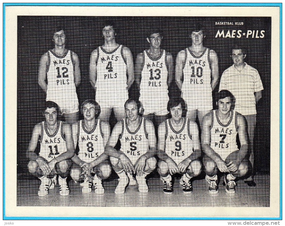 MAES PILS ( RC Mechelen ) - Belgium Basketball Club * Vintage Photo * Basket-ball Baloncesto Pallacanestro Belgie - Basketball