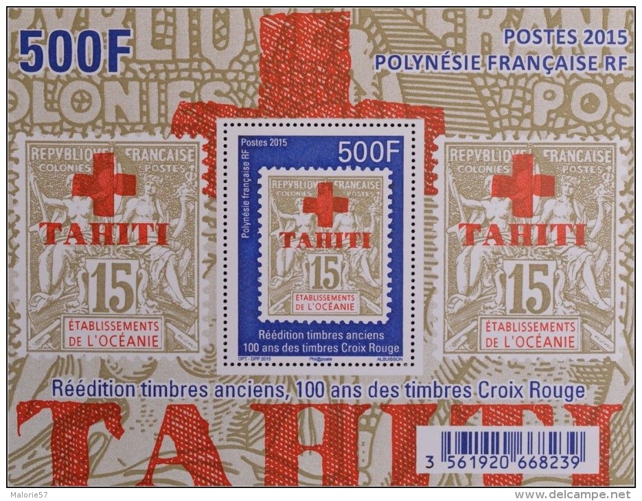 Polynésie Française - Bloc Croix Rouge NEUF ** - Unused Stamps