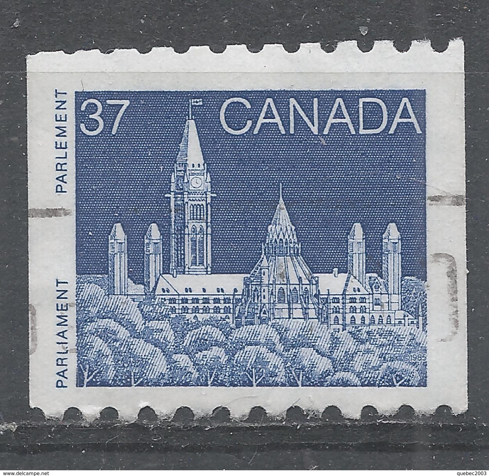 Canada 1988. Scott #1194 (U) Parliament, Library  *Complete Issue* - Roulettes