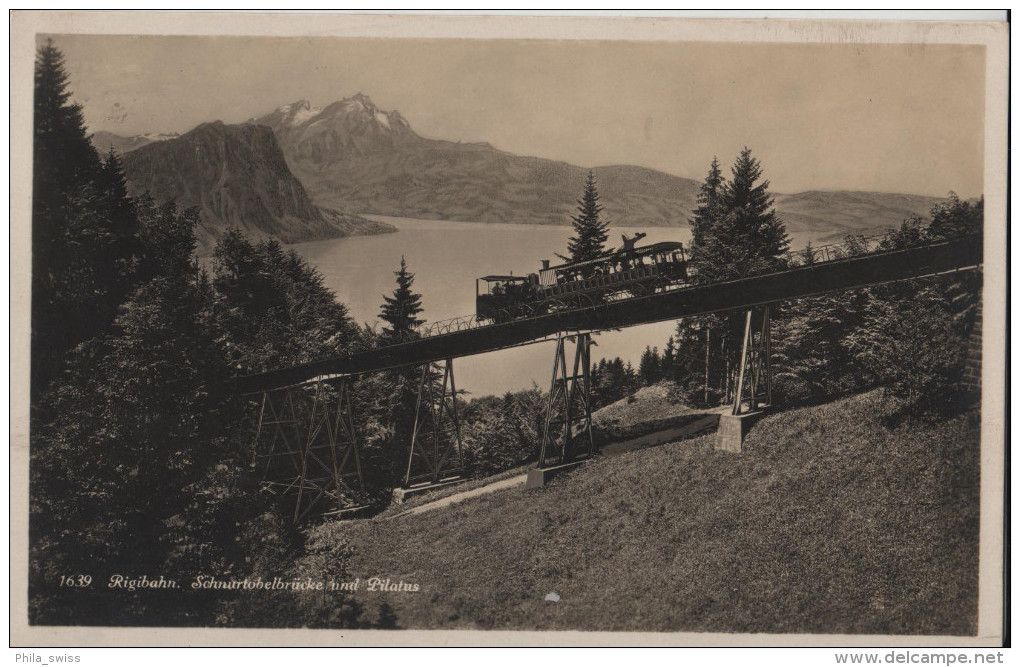 Rigibahn - Schnurtobelbrücke Und Pilatus - Wehrliverlag No. 1639 - Andere & Zonder Classificatie