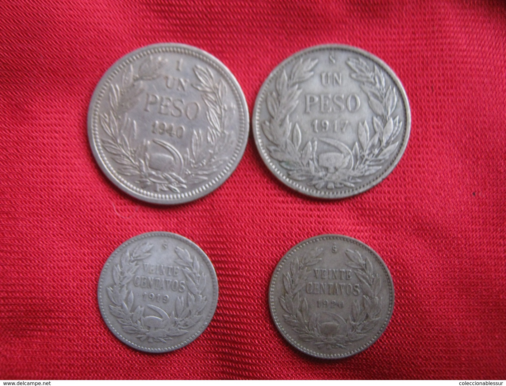 Chile  3 Silver Coins - Chile