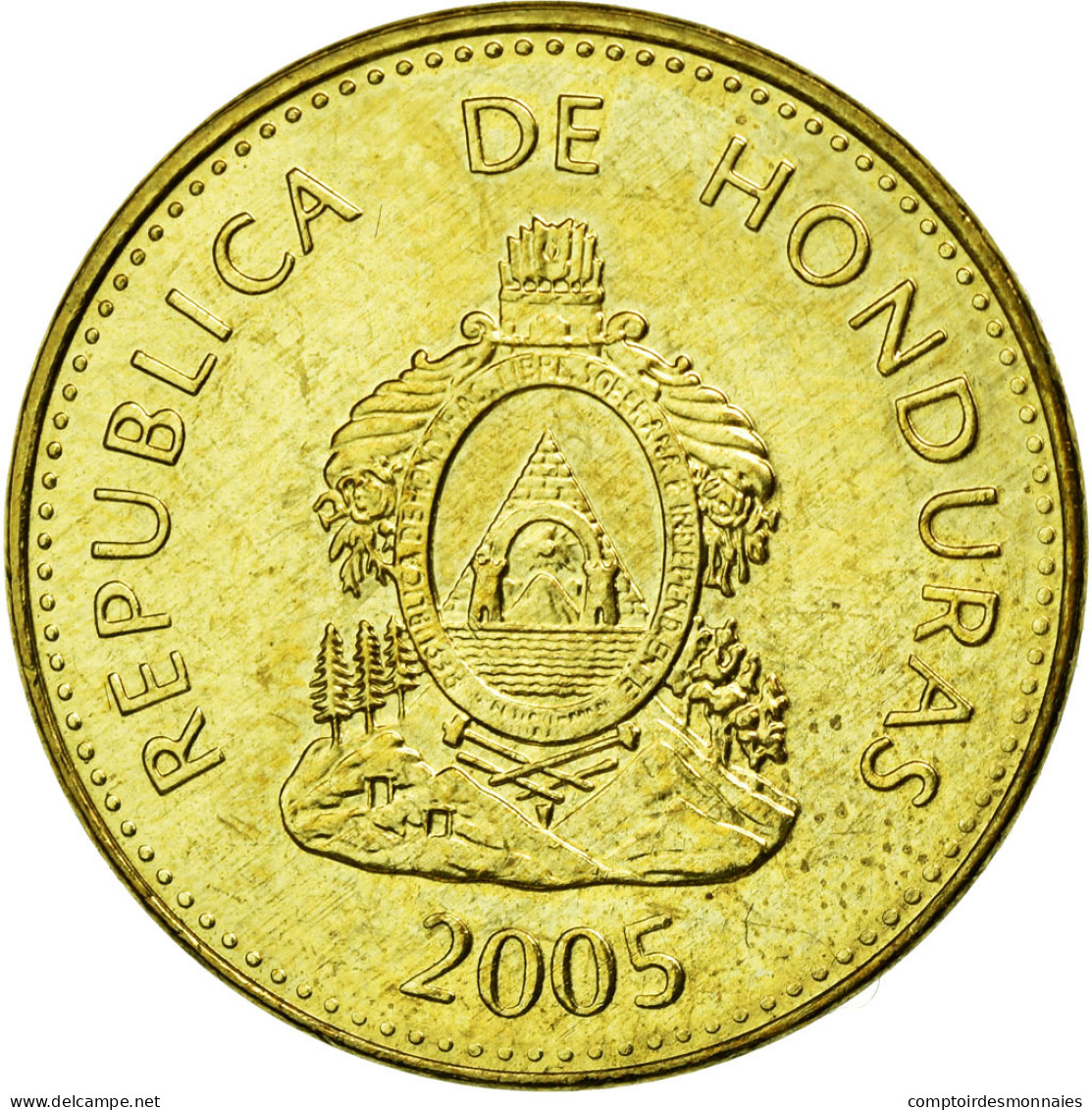 Monnaie, Honduras, 5 Centavos, 2005, SUP, Laiton, KM:72.4 - Honduras