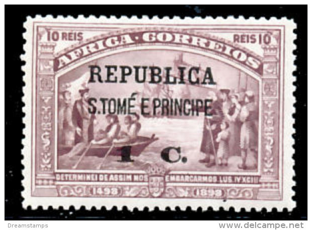 !										■■■■■ds■■ St.Thomas 1913 AF#177* Vasco Da Gama On África 1 (x9452) - St. Thomas & Prince