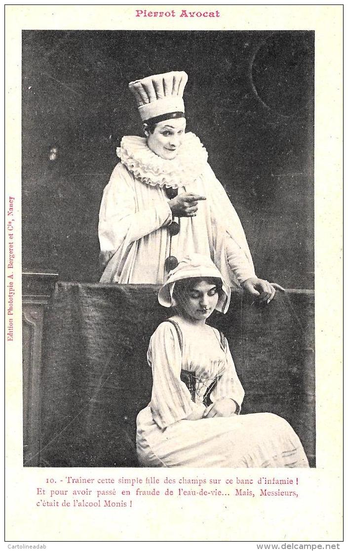 [DC3275] CPA - HUMOR - PIERROT AVOCAT - MIME - LAWYER - AVVOCATO - Non Viaggiata - Old Postcard - Humor