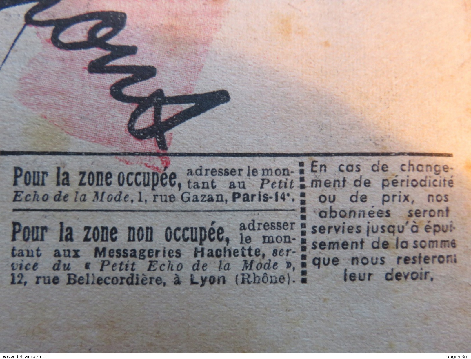 002 - Le Petit écho De La Mode - N° 11-14 - 5 Avril 1942 - Autorisation N°43 - Rue Gazan Paris - Moda