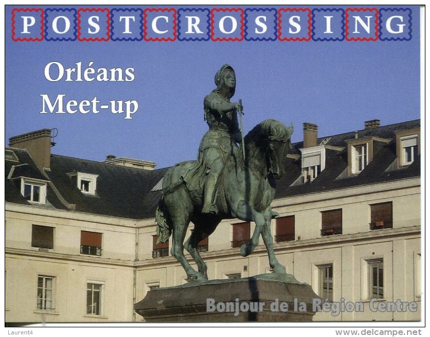 Postcrossing Meet Up In France - Orléans Meet Up  - Equestrian Statue Of Joan Of Arc - Oman