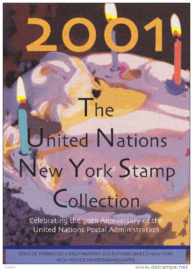 UN - United Nations New York 2001 MNH Souvenir Folder - Year Pack - Andere & Zonder Classificatie