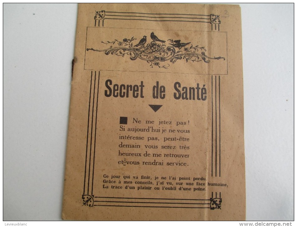 Petit Fascicule/Catalogue/Secret De Santé/Marailhac/Choisy Le Roi/Ploton Et Chave/St Etienne/Vers 1910-1930       PARF92 - Otros & Sin Clasificación