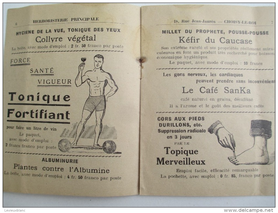 Petit Fascicule/Catalogue/Secret De Santé/Marailhac/Choisy Le Roi/Ploton Et Chave/St Etienne/Vers 1910-1930       PARF92 - Autres & Non Classés