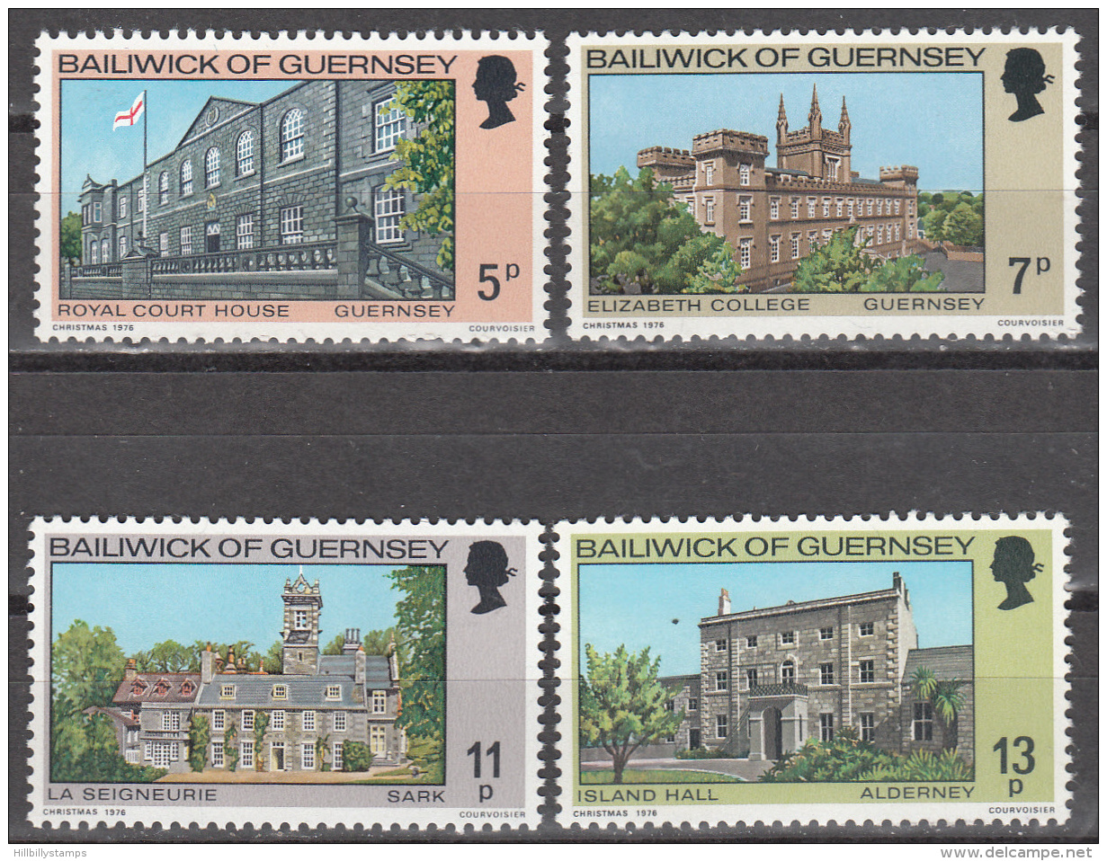 GUERNSEY    SCOTT NO. 141-44    MNH    YEAR  1976 - Guernesey