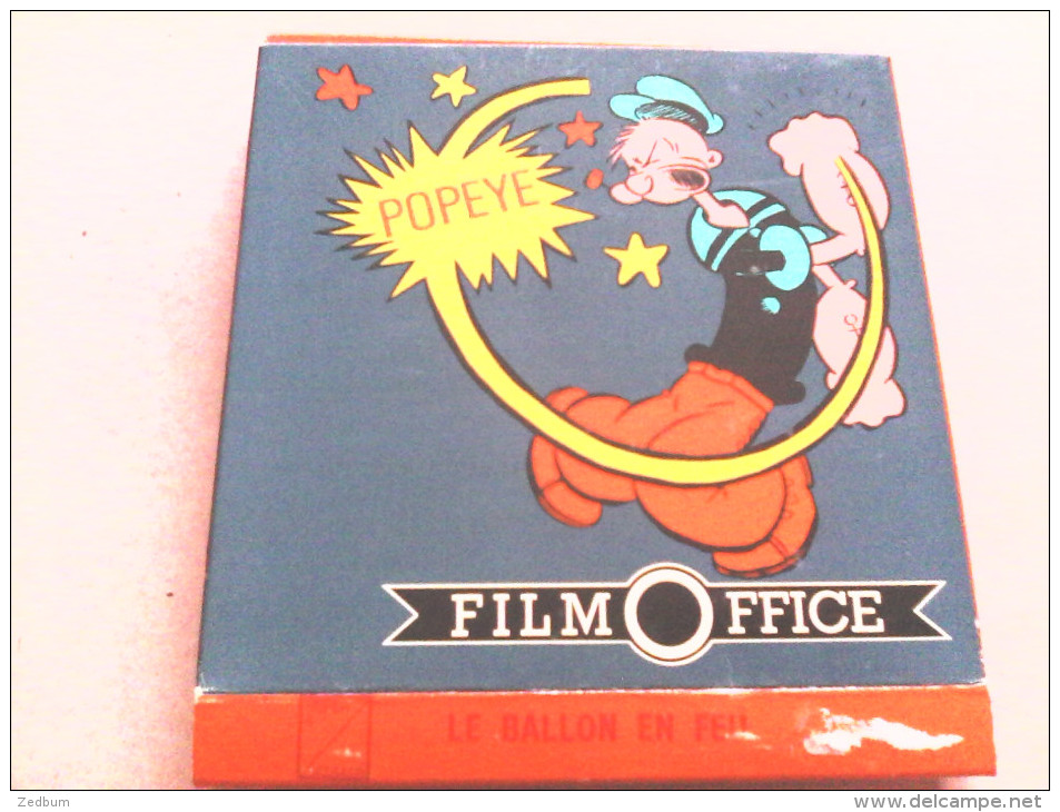 SUPER 8 - POPEYE  - LE BALLON EN FEU - FILM OFFICE - Bobines De Films: 35mm - 16mm - 9,5+8+S8mm