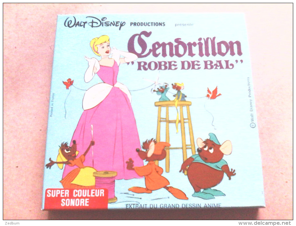 SUPER 8 - CENDRILLON - ROBE DE BAL - WALT DISNEY - Bobinas De Cine: 35mm - 16mm - 9,5+8+S8mm