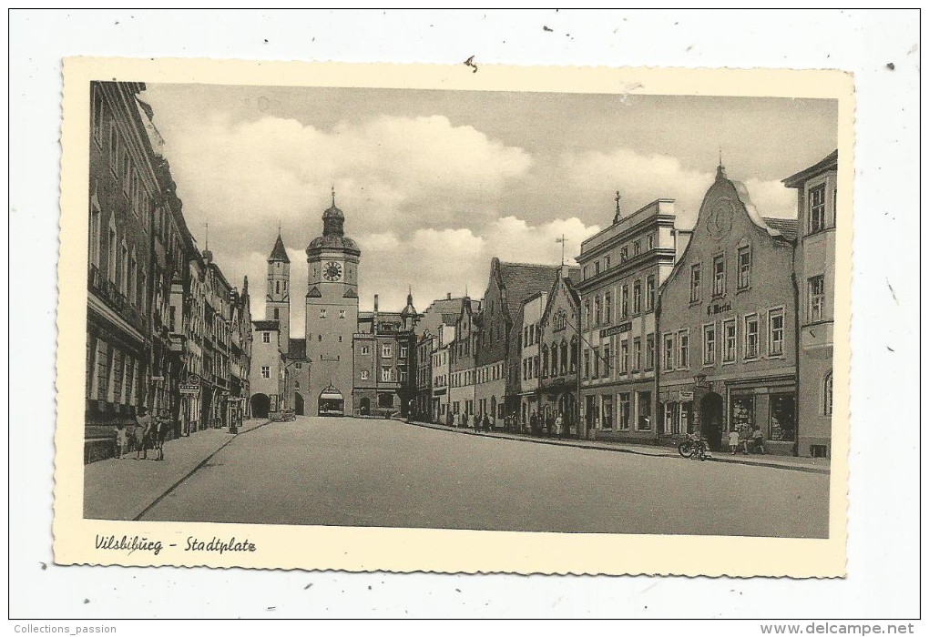 G-I-E , Cp , ALLEMAGNE , VILSBIBUG , Stadtplatz , Vierge , Ed : Mertel - Vilsbiburg