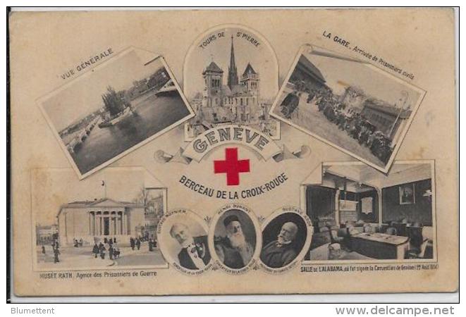 CPA Croix Rouge Médecine Santé Red Cross Circulé Suisse Helvétia Genève - Croix-Rouge