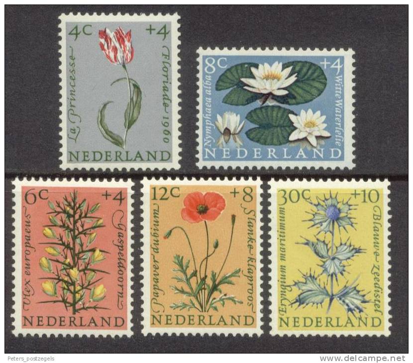 Nederland 1960 NVPH 738-742 Zomerzegels Postfris (MNH) - Ungebraucht