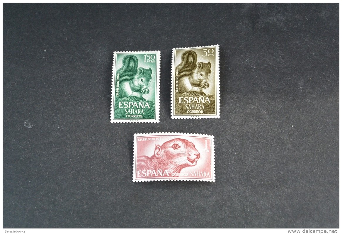 F7825- Set MNH Sahara Espagnol -1964- Dia Del Sello - Squirrel - Rongeurs