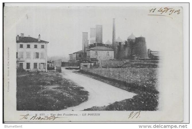 CPA Ardèche Circulé Le POUZIN Fonderies - Le Pouzin