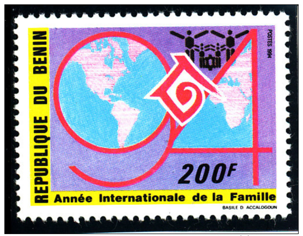 Bénin 1994  (Journée Mondiale De La Famille - 200F )  Luxe **    TRES RARE - Benin – Dahomey (1960-...)