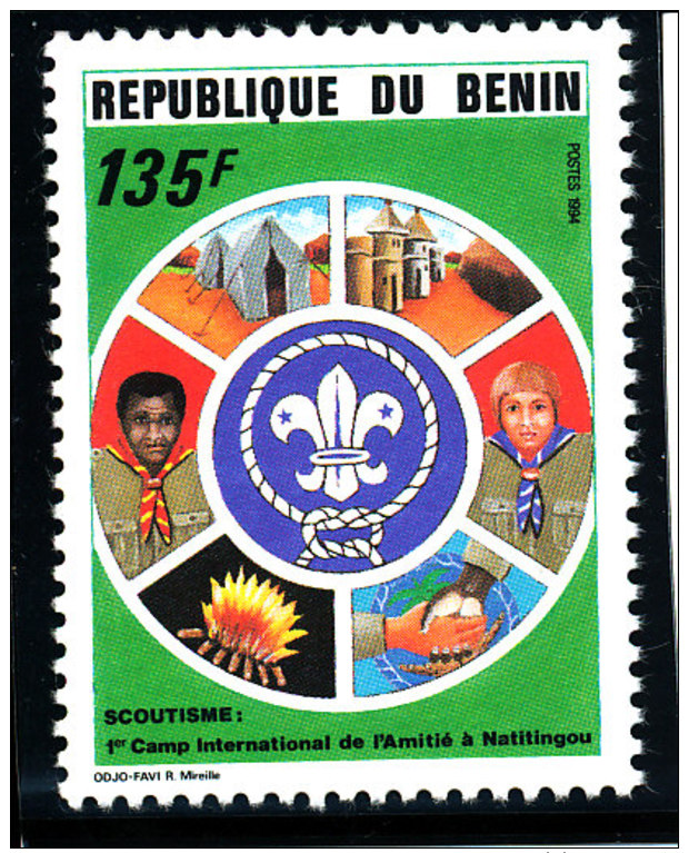 Bénin  1994  (Scoutisme - 1°Camp Internationale Au Bénin - 125F)  Luxe **   TRES RARE - Benin – Dahomey (1960-...)