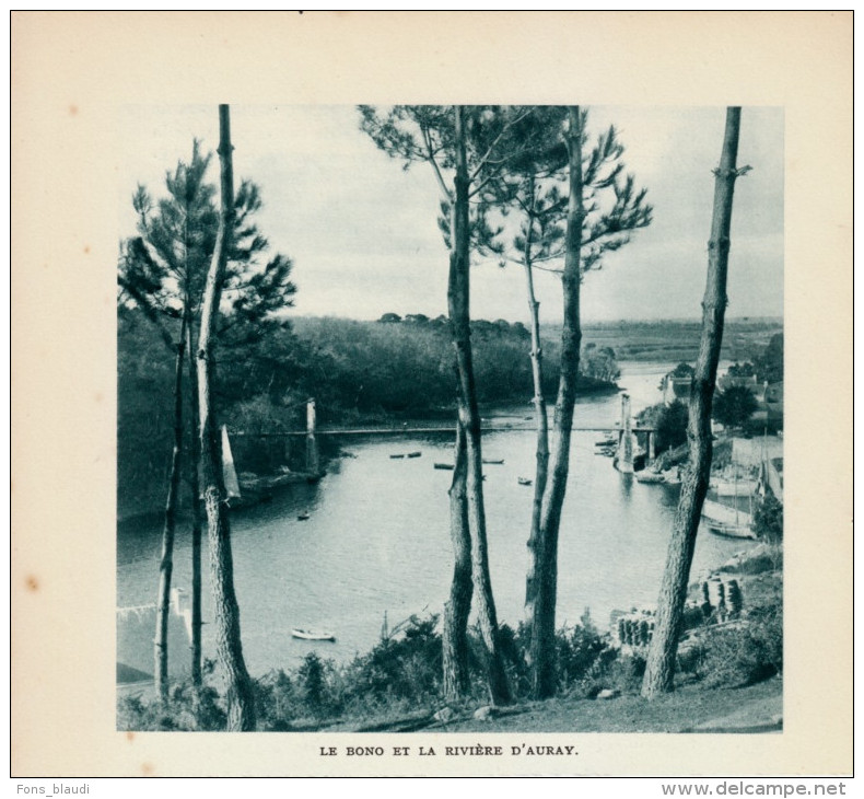 1940 - Héliogravure - Bono (Morbihan) - La Rivière D'Auray - FRANCO DE PORT - Non Classés