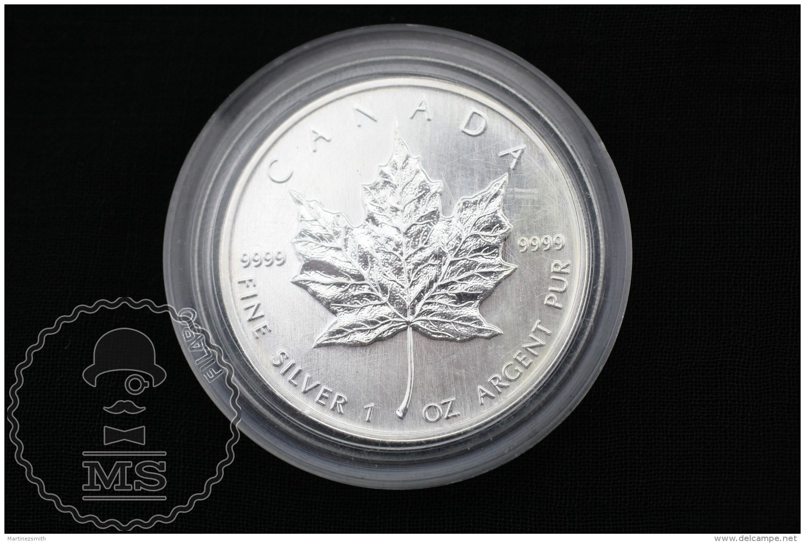 1990 Canadian 5 Dollars 9999 Fine Silver 1 Oz - Canada - Elizabeth II - Canada