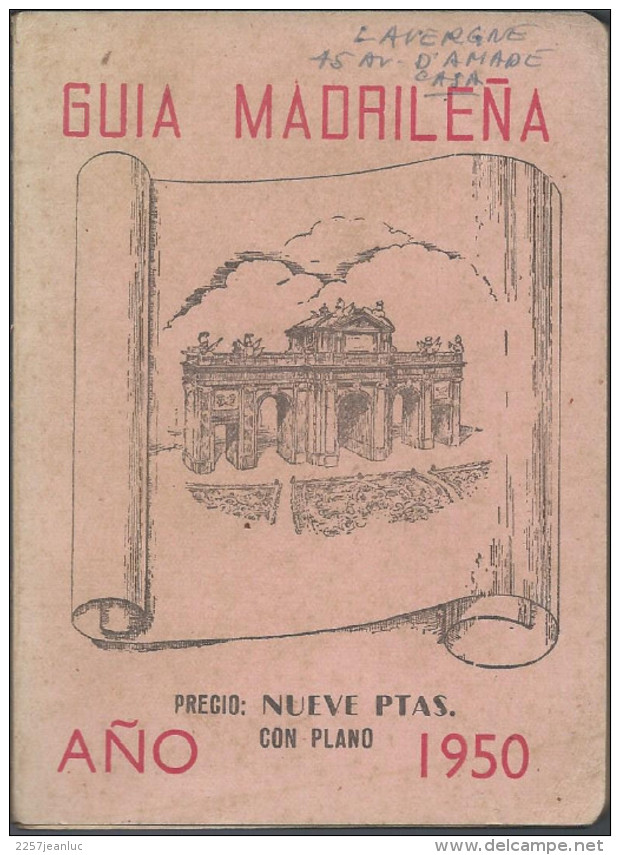 Guide: 1950  Espagnol De  Madrid  - 1950 Guia Madrilena - Pratique