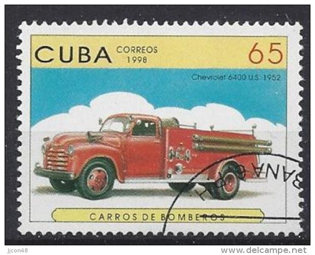 Cuba  1998  Fire Engines (o) - Used Stamps