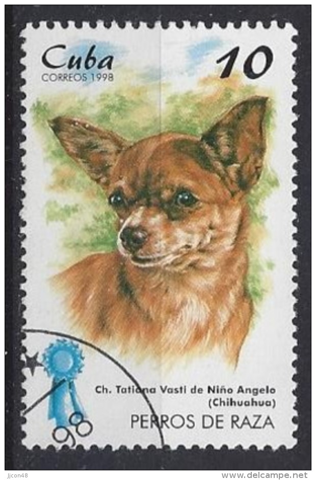 Cuba  1998  Champion Dogs (o) Chihuahua - Used Stamps