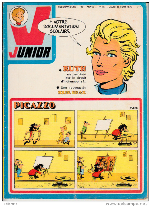 Bob Morane LES SEPT CROIX DE PLOMB Dans Magazine Junior N°35  23è Année 28 Août 1975 - Altre Riviste