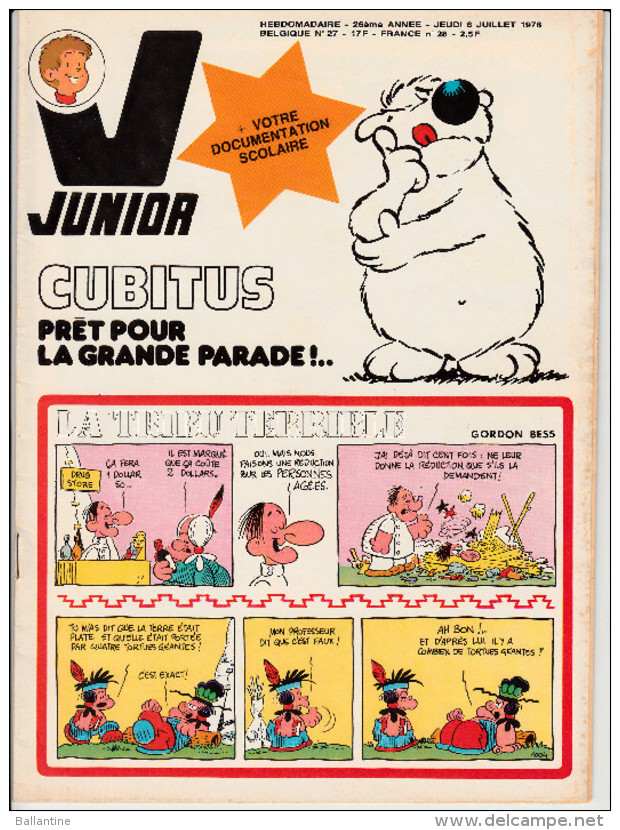Bob Morane L´EMPREINTE DU CRAPAUD Dans Magazine Junior N°26  26è Année 6 Juillet 1978 - Andere Tijdschriften