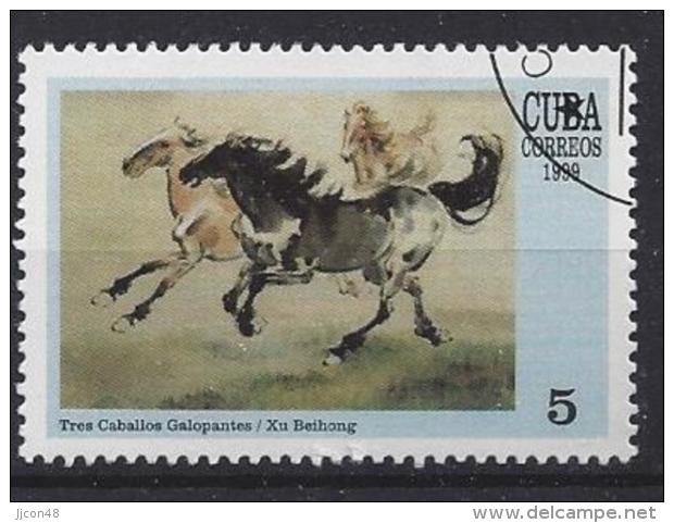 Cuba  1999  Chinese Paintings  (o) - Used Stamps