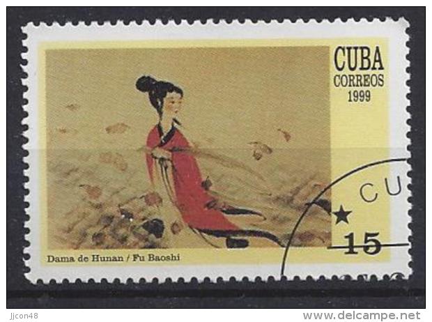 Cuba  1999  Chinese Paintings  (o) - Used Stamps