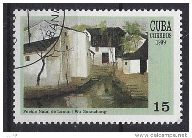 Cuba  1999  Chinese Paintings  (o) - Used Stamps