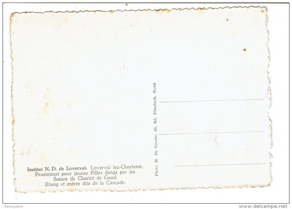 36912 ( 2 Scans ) Institut N D Deloverval Lez Charleroi Pensionnat Pour Feune Filles Dirige Pas Les Soeurs De Charite De - Gerpinnes