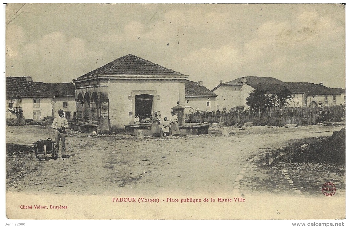 PADOUX -place Publique De La Haute-Ville  -ed. Cliché Voinet - Autres & Non Classés