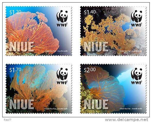 NIUE -2012 - Faune Marine, Coraux WWF - 4v   NEUFS // Mnh - Niue