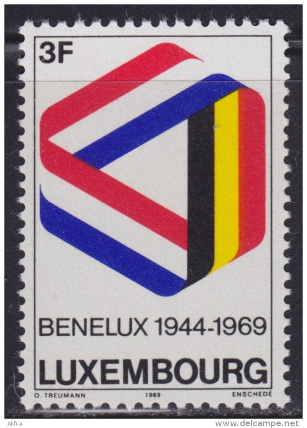 4873. Luxembourg 1969, 25th Anniversary Of BENELUX, MNH (**) Michel 793 - Ungebraucht