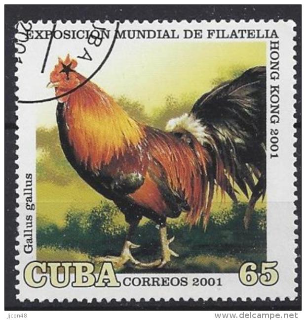 Cuba  2001  "Hong Kong 2001" ; Birds  (o) - Used Stamps