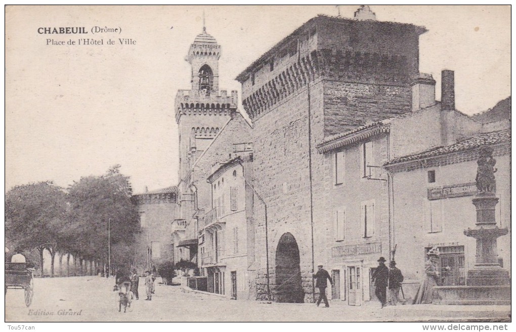 CHABEUIL - DRÔME  - (26)  -  CPA ANIMÉE DE 1915.. - Autres & Non Classés