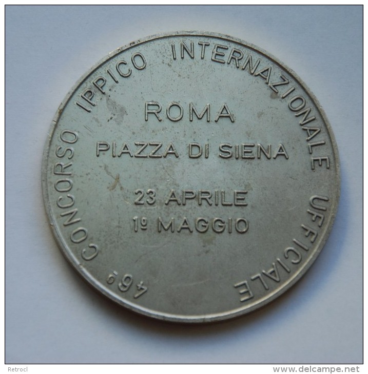 Large Medal 1978 - ROMA - CSIO - INTERNATIONAL COMPETITION HORSE - Piazza Di Siena - Reiten