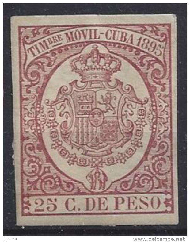 Cuba  1895 Fiscal Stamp (o) - Télégraphes