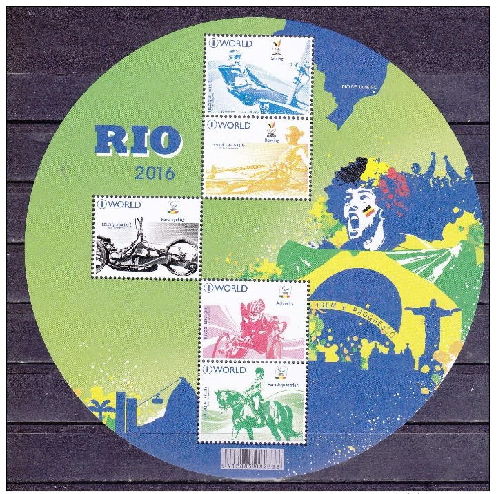 BELGIQUE 2016 J.O. DE RIO    MNH - Neufs