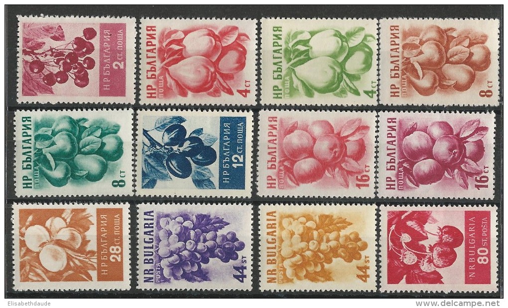 BULGARIE - 1956 - YVERT N°851/858 ** MNH - - Ungebraucht