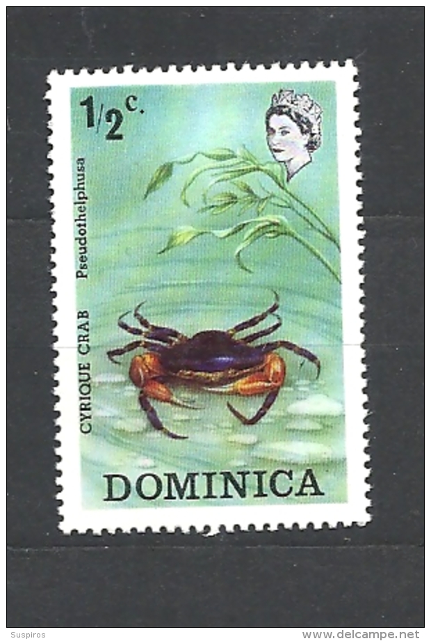 DOMINICA 1973 Flora And Fauna CRAB MNH 371 - Dominica (1978-...)