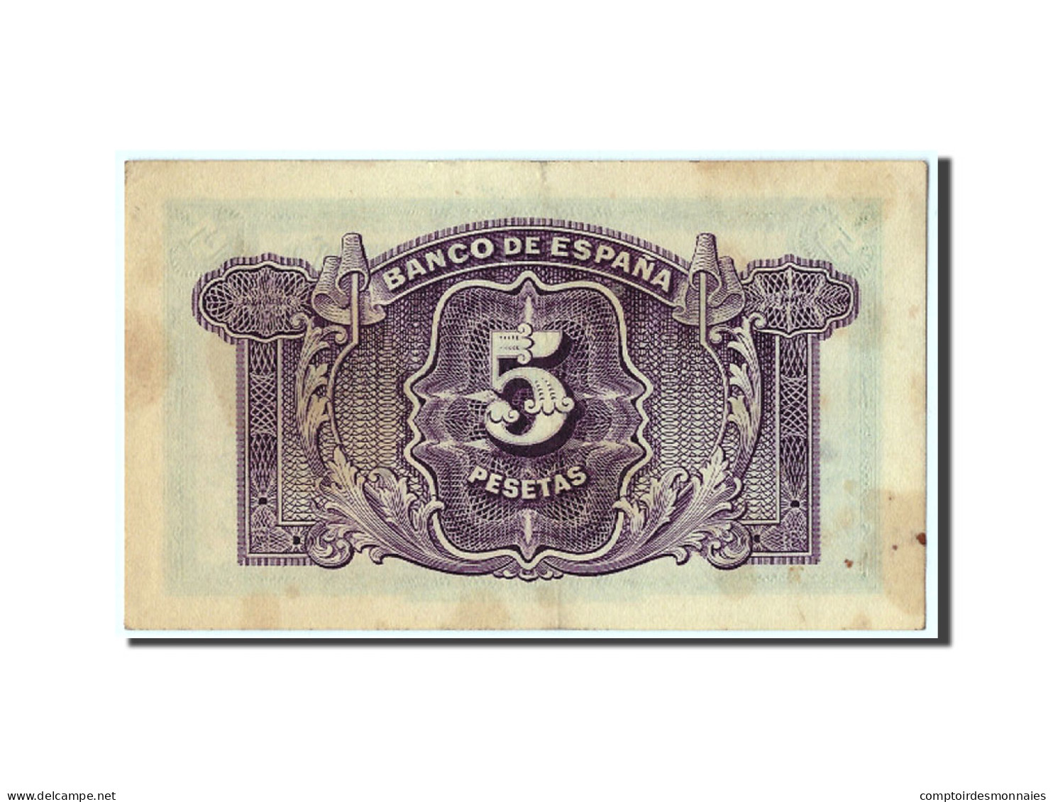 Billet, Espagne, 5 Pesetas, 1935, KM:85a, TTB - 5 Peseten