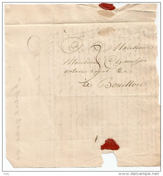 Lettre De NEUFCHATEAU  Cachet Linéaire Noir . Ecrite De Saint-Hubert Le 27 Octobre 1824 - 1815-1830 (Période Hollandaise)