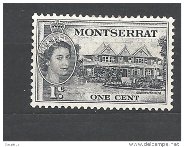 MONSERRAT    1953 -1957 Queen Elizabeth II, Local Motifs 130   - USED - Montserrat