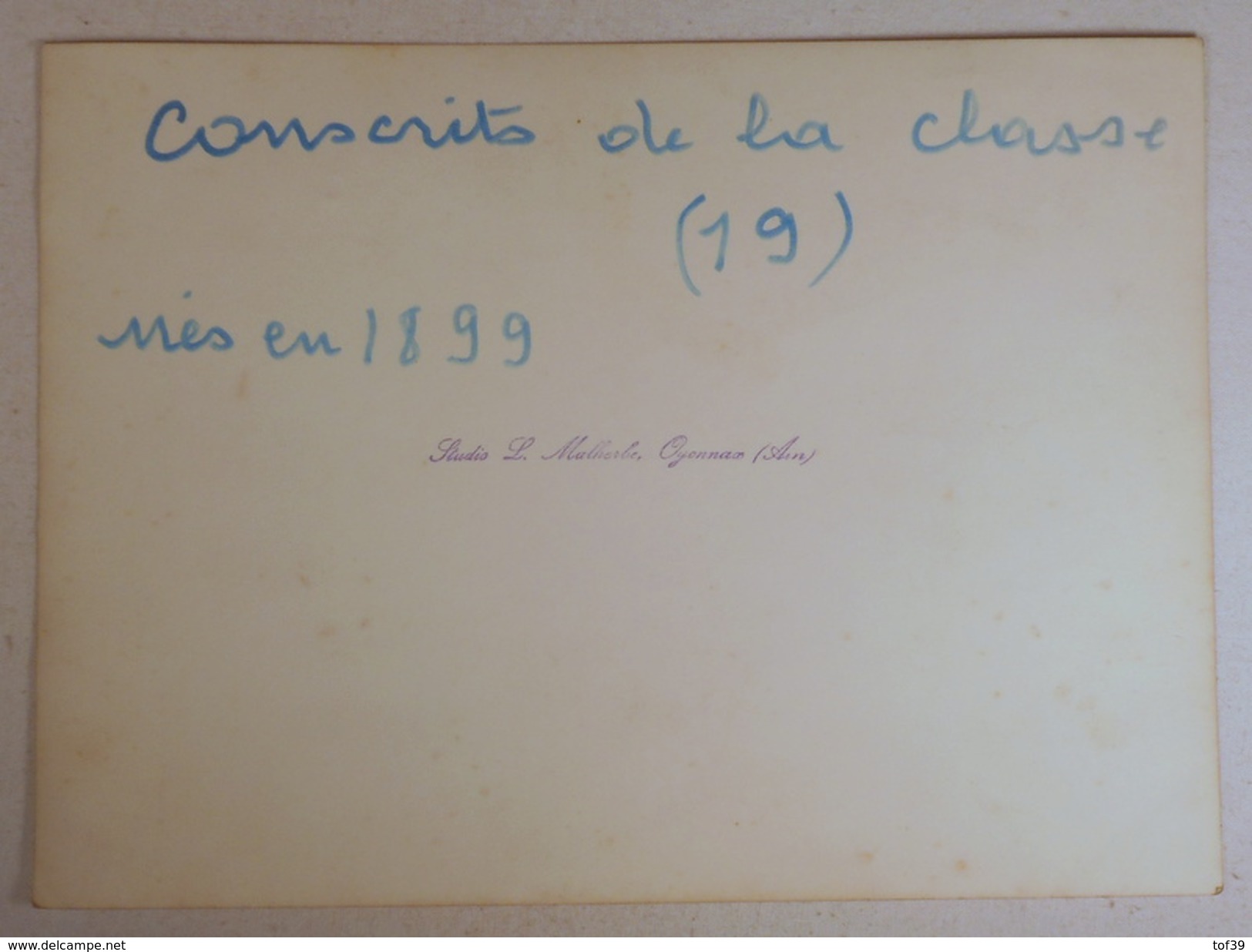 01 Oyonnax Superbe Photo Des Conscrits De La Classe 1919 - Oyonnax