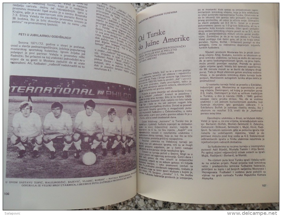 Monografija FK Velež 1922 - 1972, The monograph FK Velez Mostar 1922 - 1972